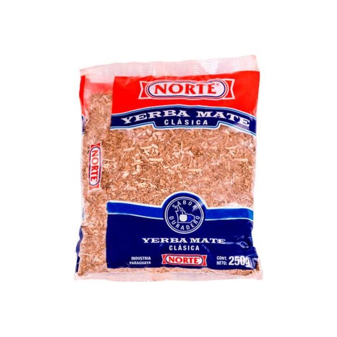 Yerba mate clásica paquete Norte 250 gramos