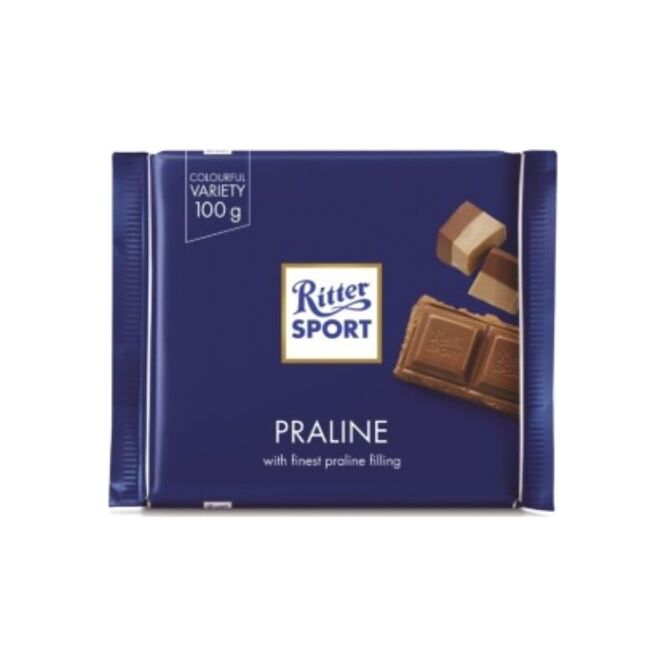 CHOCOLATE PRALINE 100GR RITTER SPORT PLA