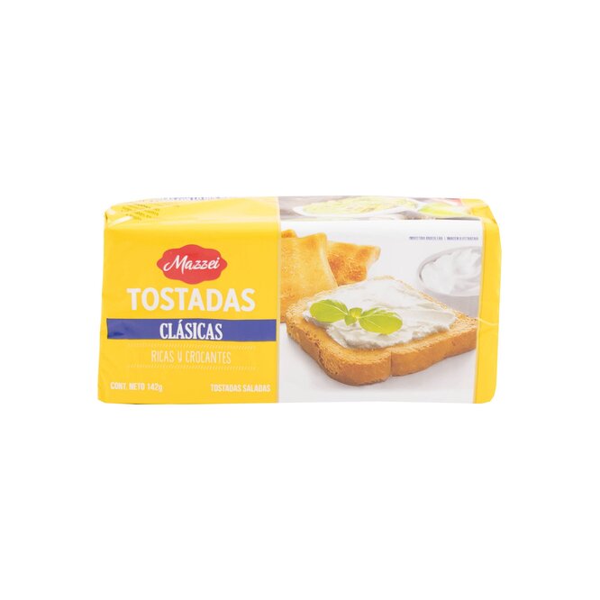 Tostadas clásica paquete Mazzei 142 gramos