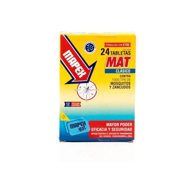 Pastilla Matamosquito Clásico en caja Mapex 24 unidades