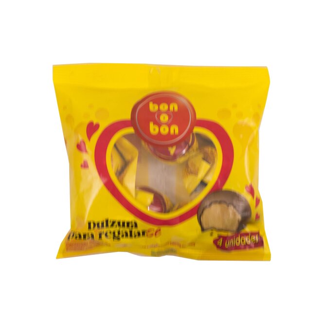 Bombones de chocolate rellenos con maní Bon o Bon 60 gramos