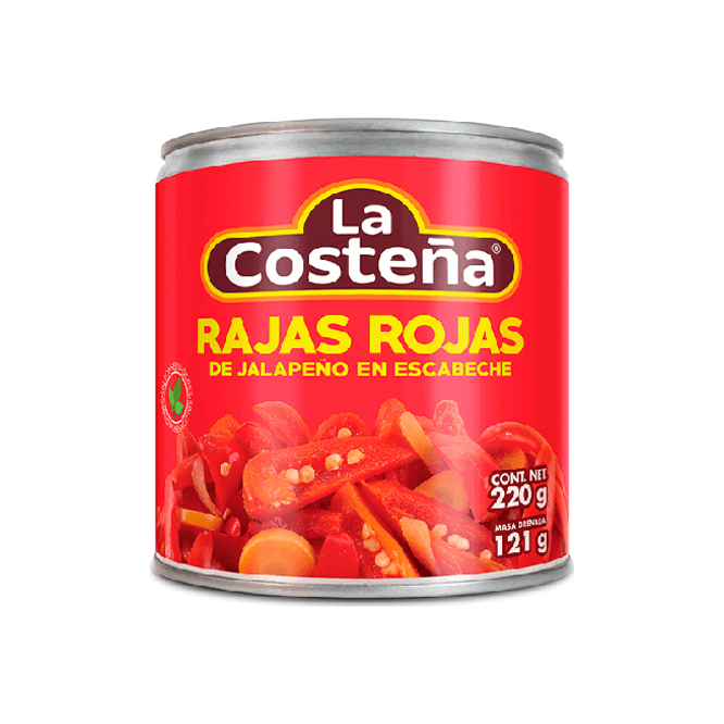Salsa roja de jalapeño en escabeche La Costeña 220 gramos