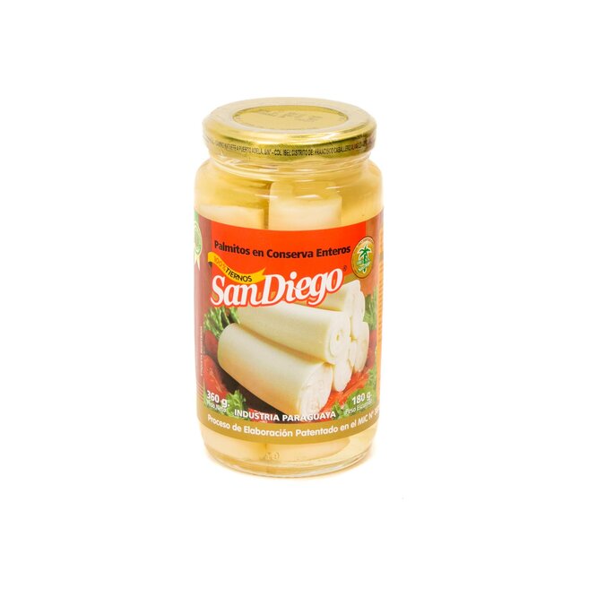 Palmitos en frasco San Diego 360 gramos