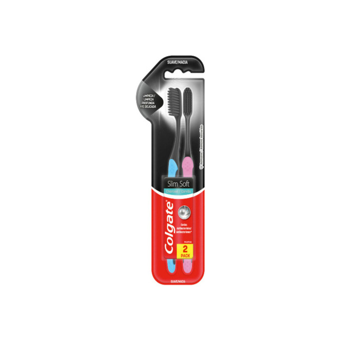 Cepillo dental adulto slimsoft black Colgate