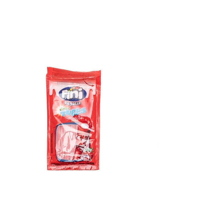 Caramelos masticables acidas tubes sabor fresa en paquete Fini 80 gramos
