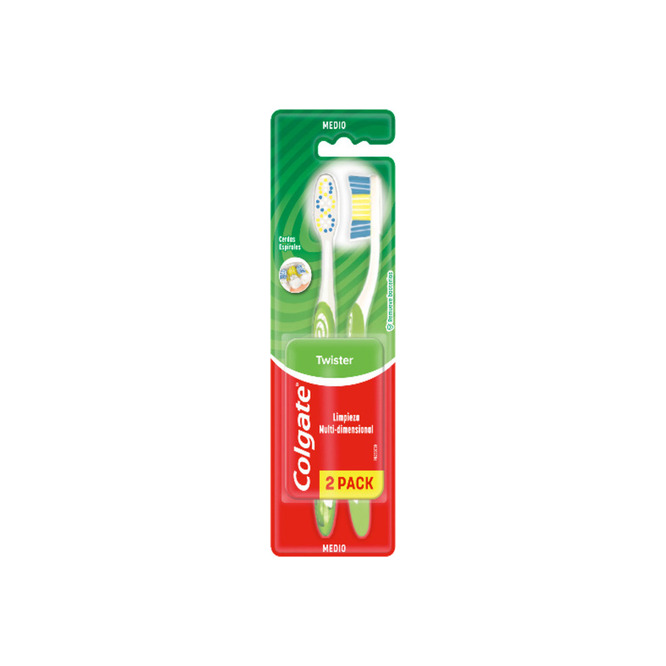 Cepillo dental adulto twister Colgate
