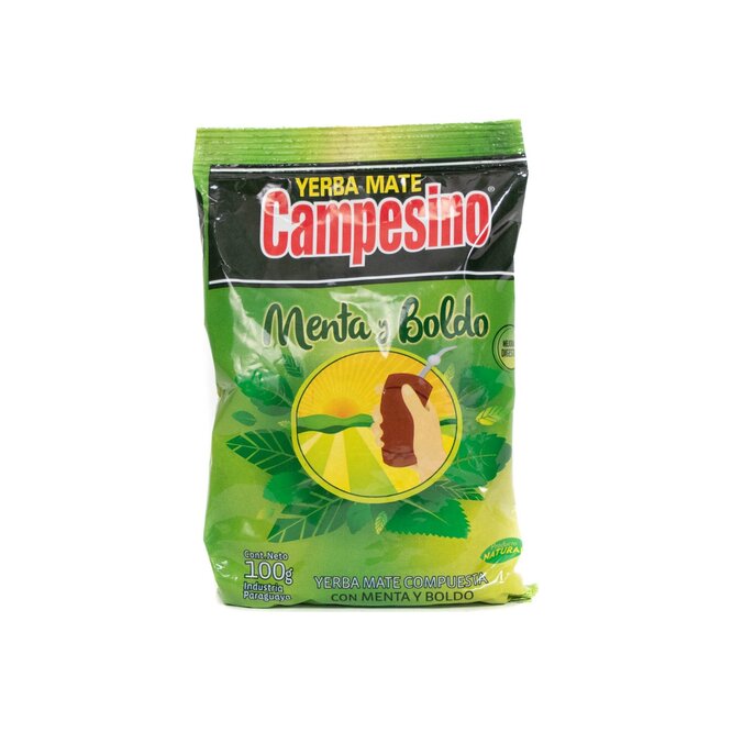 Yerba mate menta y boldo paquete Campesino 100 gramos