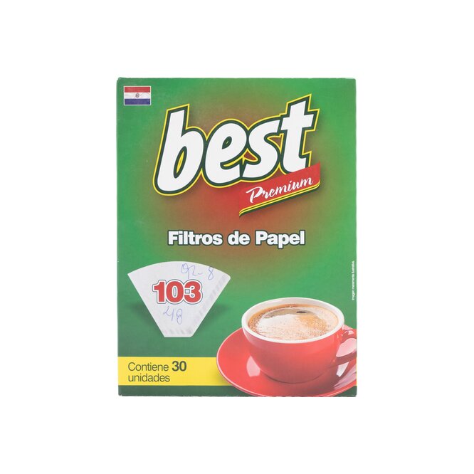 FILTROS D/PAPEL P/CAFE 103 BEST 30UN