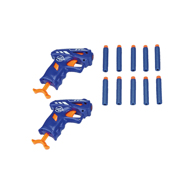 SET DE PISTOLAS LANZA DARDO BLAZE C/ 10