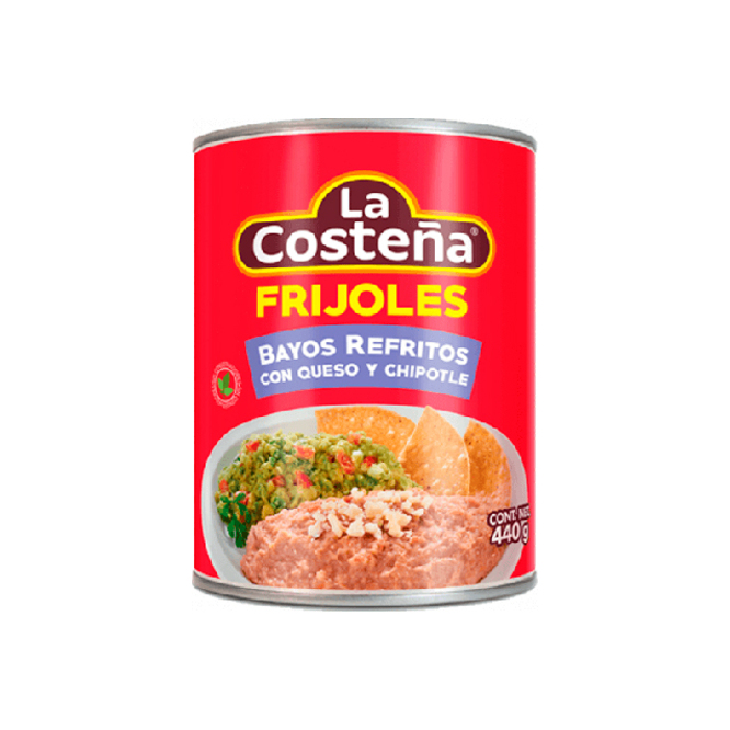 FRIJOLES BAYOS REFRITOS CQ Y CHIP LAS