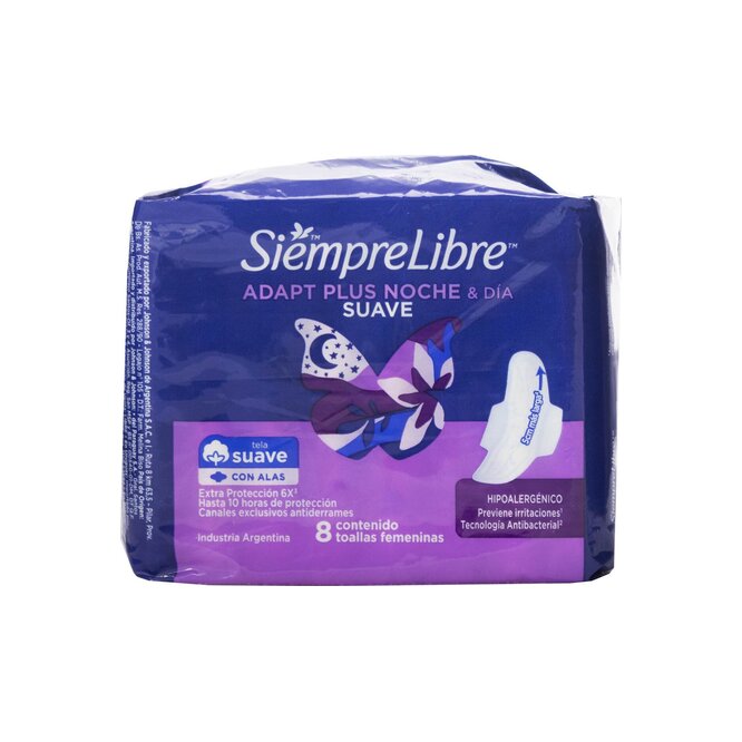 TOALLA FEM SIMP LIIBRE NOCH Y DIA 8UN