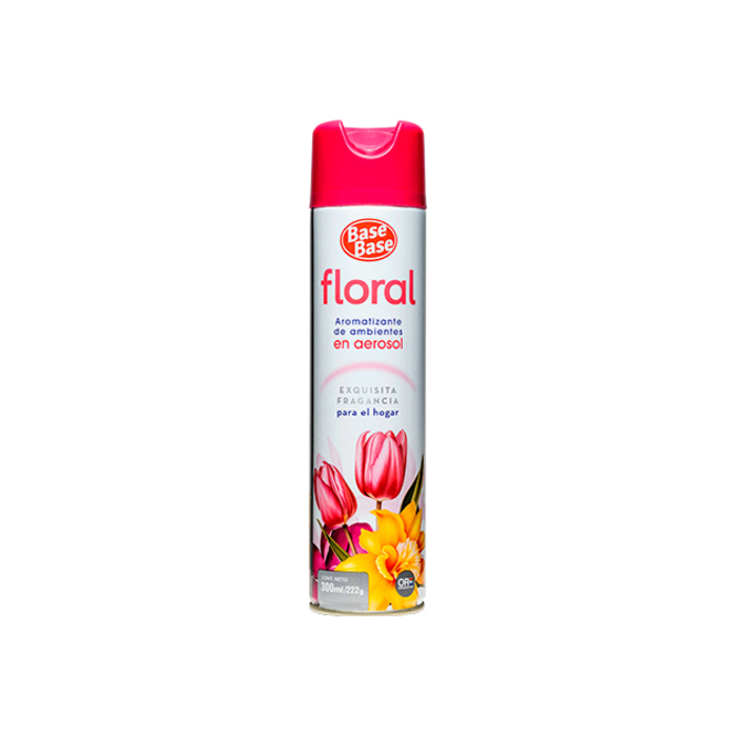 Desodorante de ambiente aroma floral aerosol Base Base 300 ml