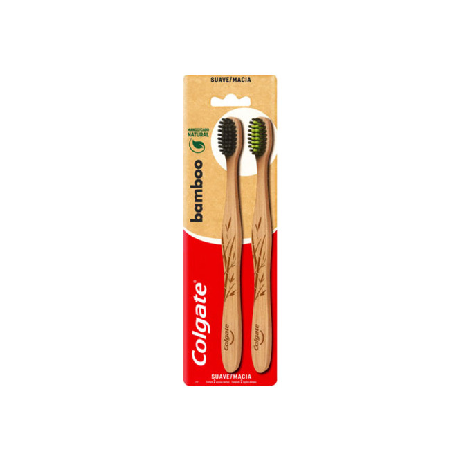 Cepillo dental Bamboo Colgate 2 unidades