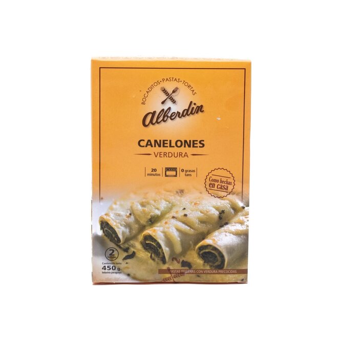 CANELONES D/VERDURA 450GR ALBERDIN CJA