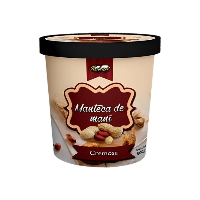 Manteca de maní Cremosa En pote Kelwa 500 Gramos