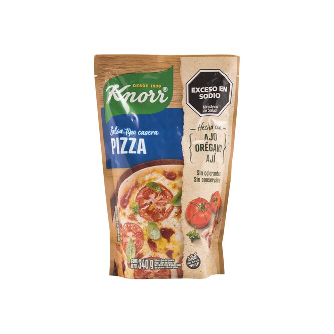 Salsa Para Pizza Tipo Casera en doy pack Knorr 340 gramos
