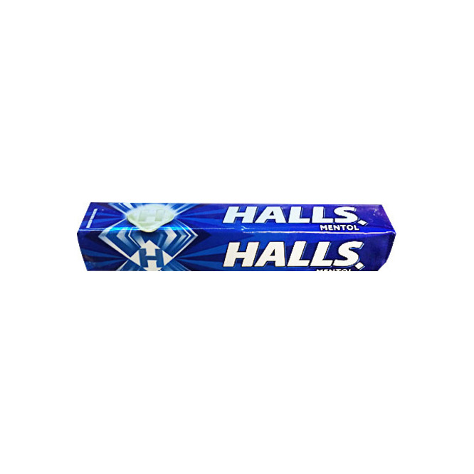 Caramelos sabor menthol Halls 28 gramos
