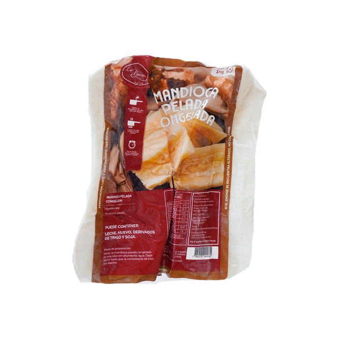 MANDIOCA PELADA CONGELADA LA BANDEJA 1KG