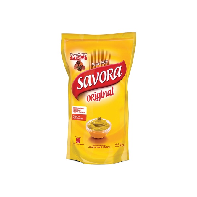 Mostaza Original en doy pack Savora 1 kilo