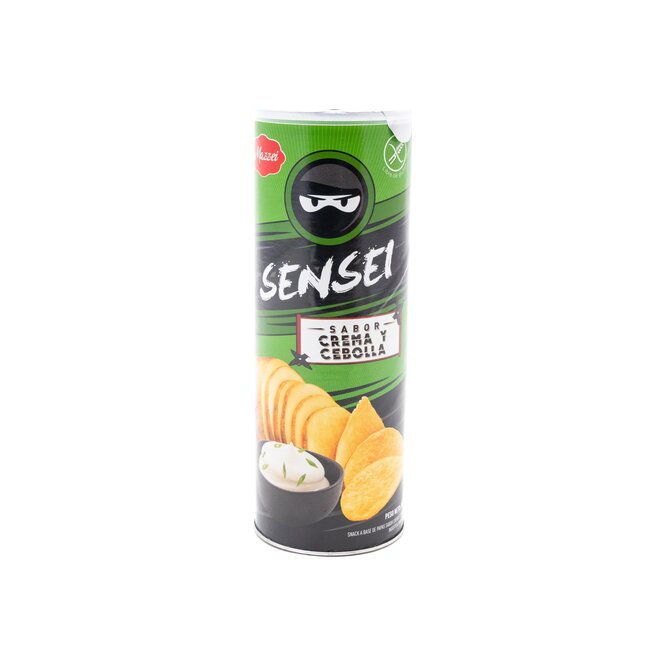 Snack de papas sabor crema y cebolla paquete Sensei 140 gramos