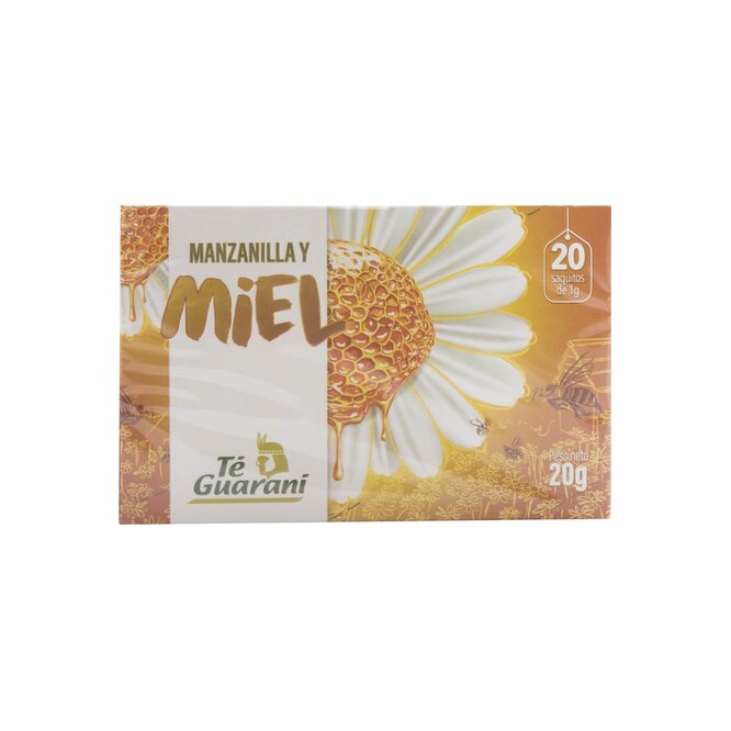 Té manzanilla y miel en saco Té Guaraní 20 unidades