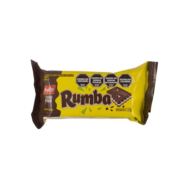 Galletitas chocolate con relleno Rumba 110 gramos