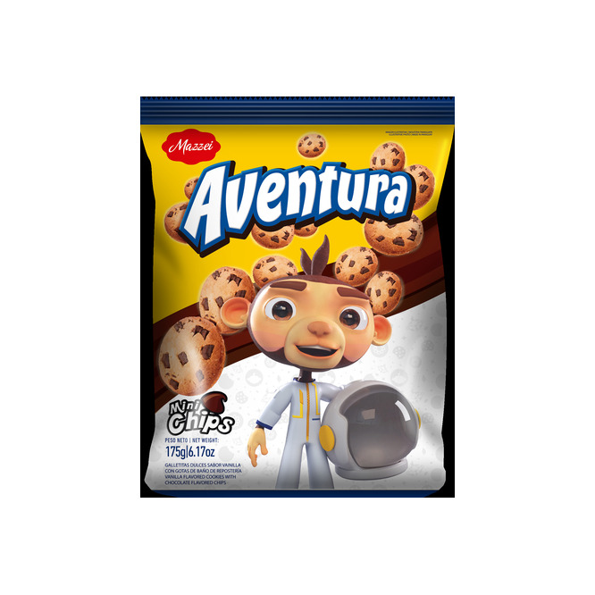 Galletitas mini chips familiar paquete Mazzei 175 gramos