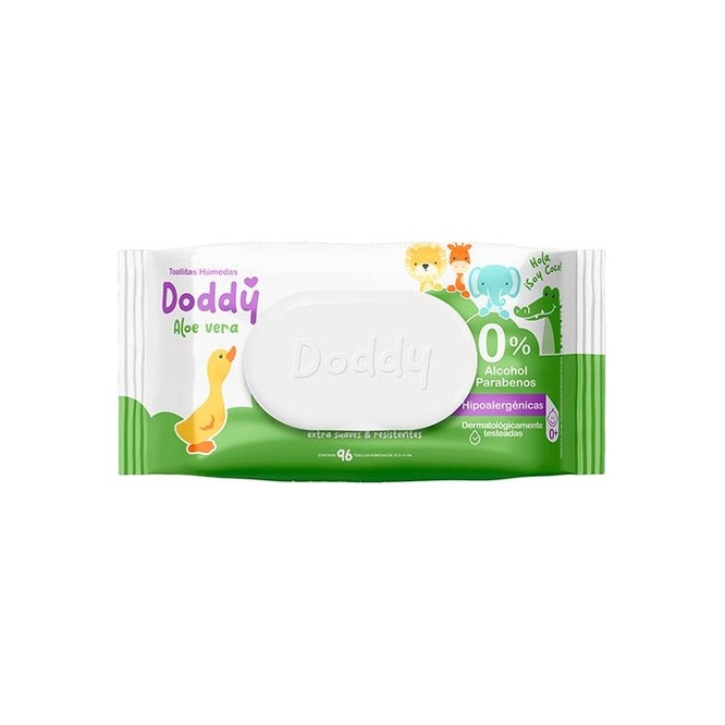 Toalla húmeda con aloe vera paquete Dody 100 unidades