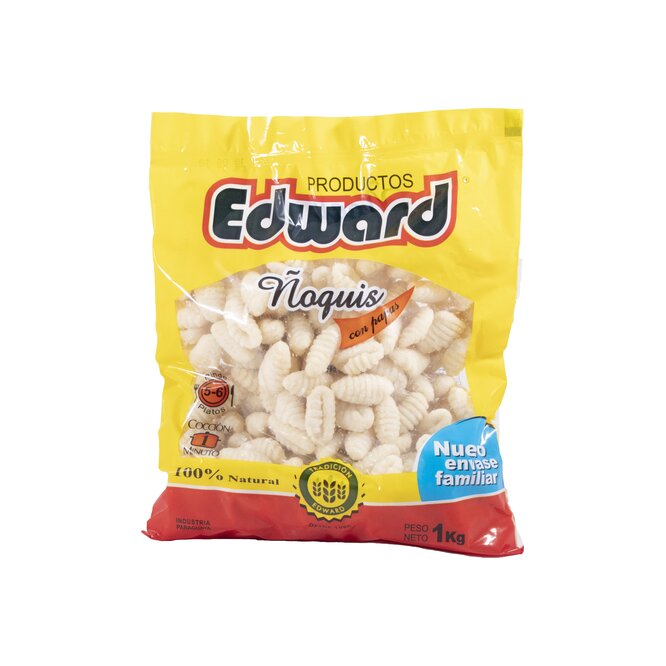 Ñoquis de papa frescos en paquete Edward 1 kilo