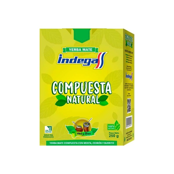Yerba compuesta caja Indega 250 gramos