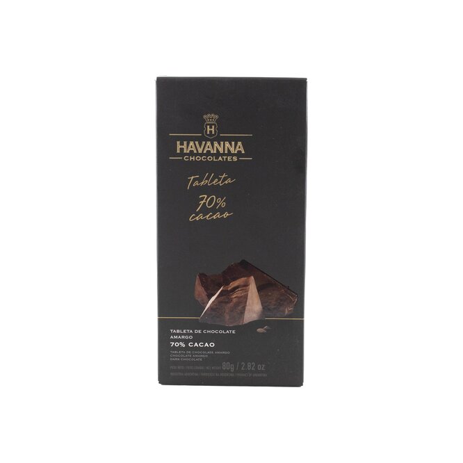 Chocolate Cacao en Tableta Havanna 80 gramos