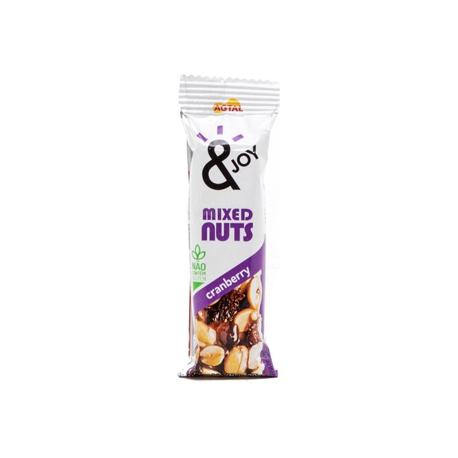 Cereal en Barra Mixed Nuts Cranberry Agtal 30 gramos