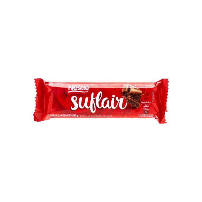 Chocolate con leche Suflair en barra Nestlé 50 gramos