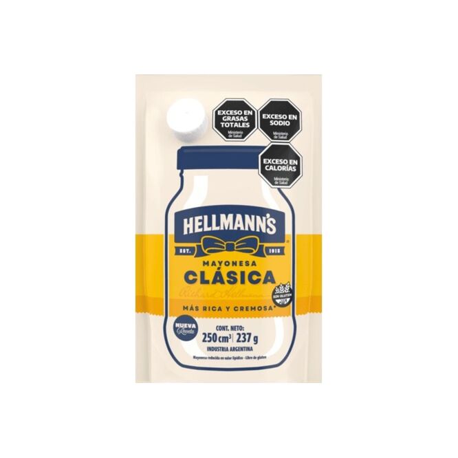 Mayonesa Clásica en doy pack Hellmann’s 237 gramos