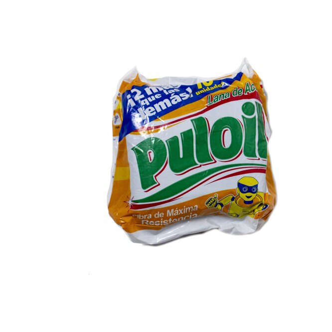 Lana de acero en rollitos paquete Puloil unidades