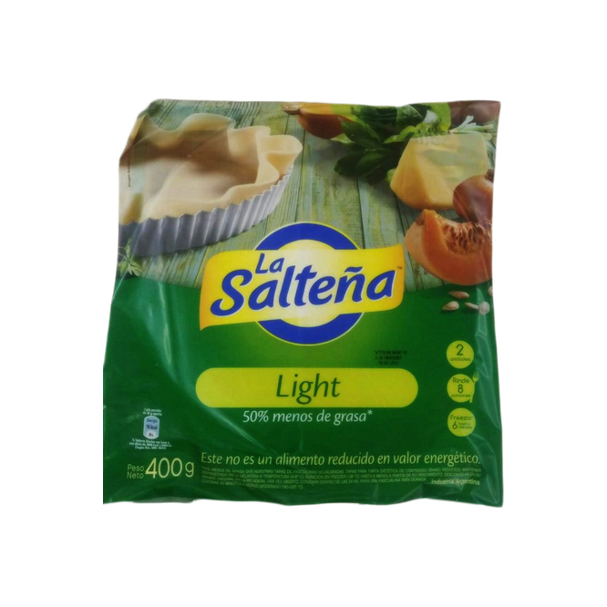 TAPA P/PASCUALINA LIGHT 400GR LA SALTEÑA