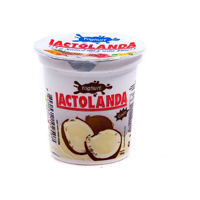 Yogurt entero sabor coco pote Lactolanda 140 ml