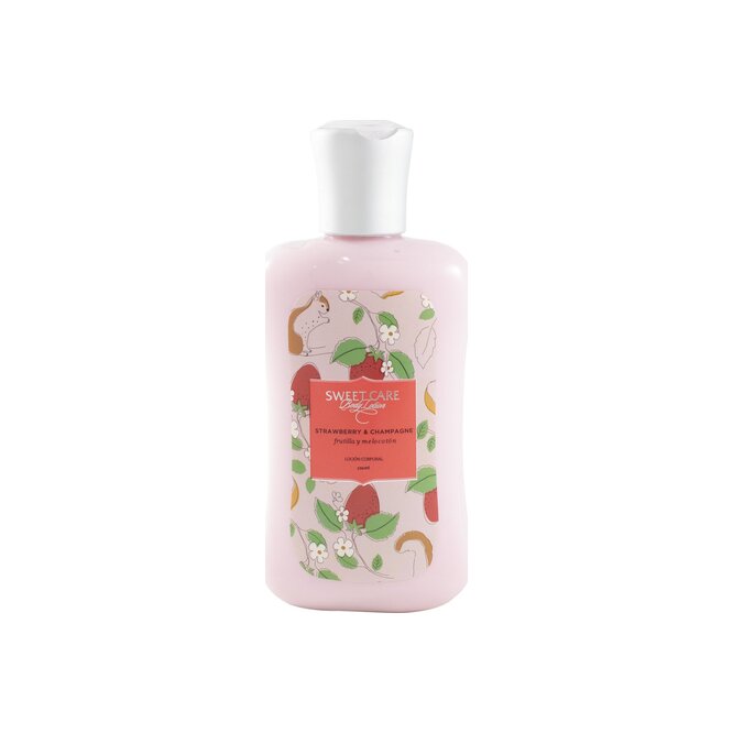 Loción corporal aroma strawberry Sweet Care 250 ml