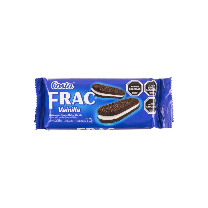 Galletita con crema de vainilla en paquete Frac 110 gramos