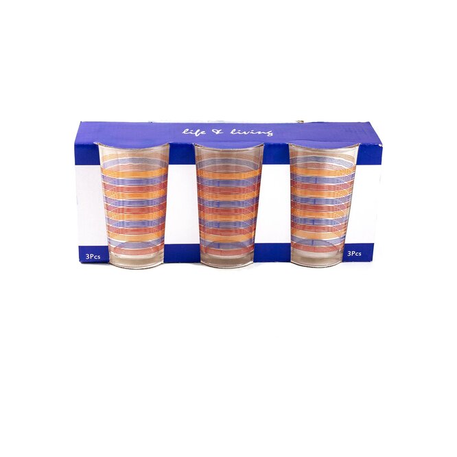 SET D/VASO D/VID 230ML 3UN DAYO 08E/WH3