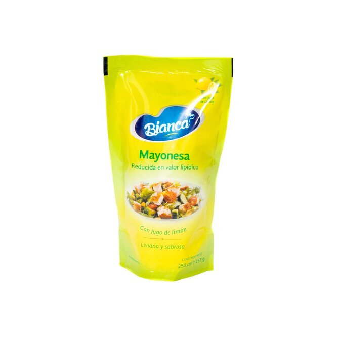 Mayonesa doypack Bianca 250 gramos