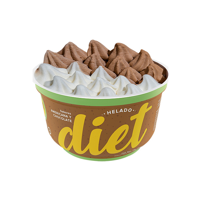 Helado copa diet de chocolate Amandau 100 gramos