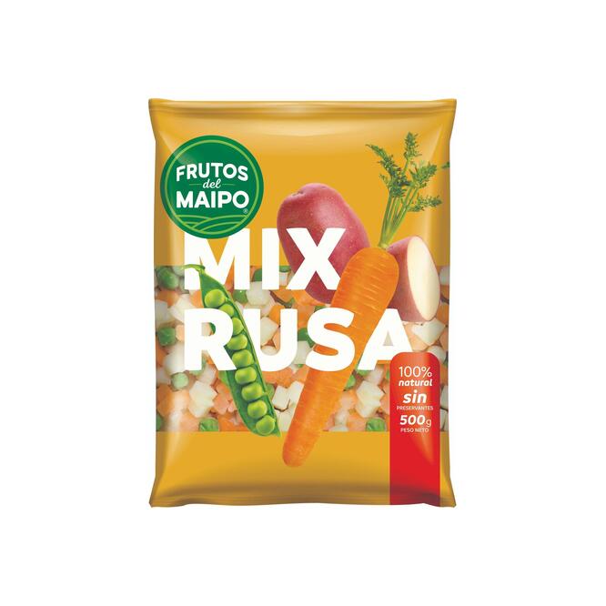 Ensalada congelada mix rusa en bolsa Frutos del Maipo 450 gramos