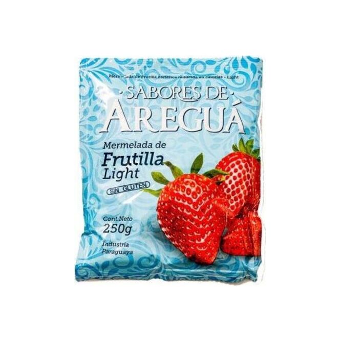 Mermelada de frutilla light en sachet Sabores de Areguá 250 gramos