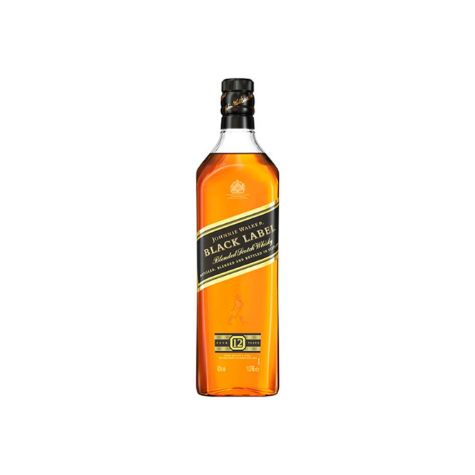 Whisky etiqueta negra Jhonnie Walker 1 litro