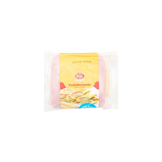 Pack merienda jamón queso paquete Franz 250 gramos