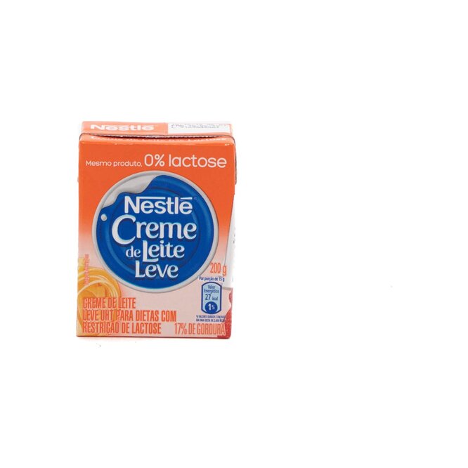 Crema de leche cero lactosa tetra Nestlé 200 gramos