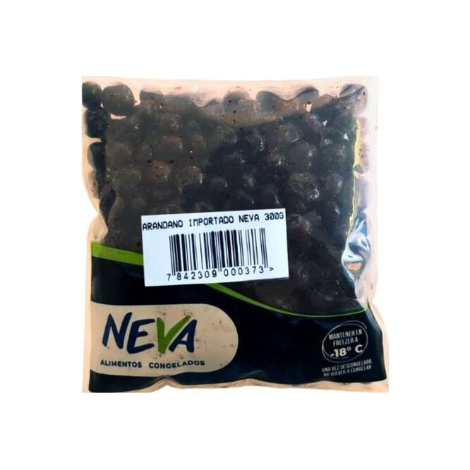 Arándanos congelados importados paquete Neva 300 gramos