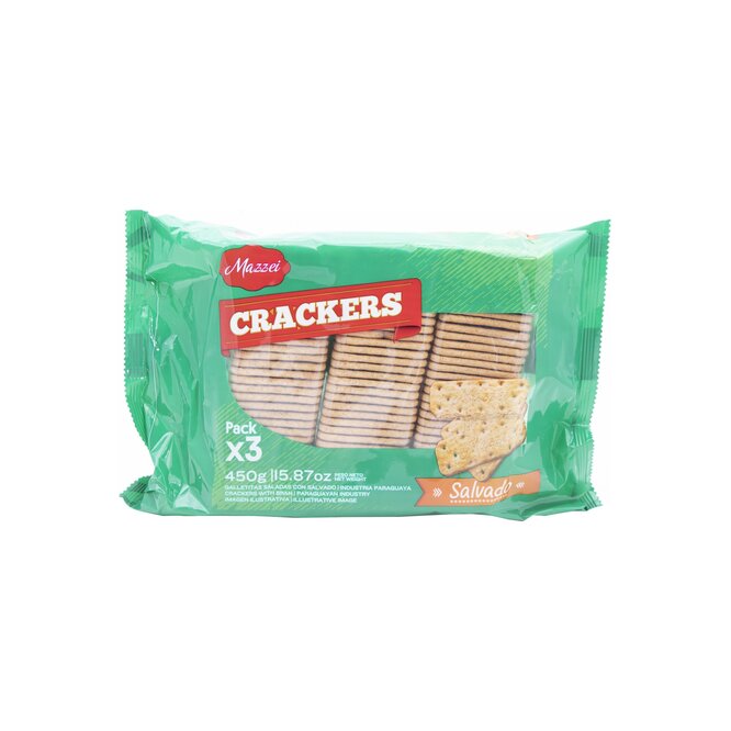 Galletitas salvado crackers Mazzei 450 gramos