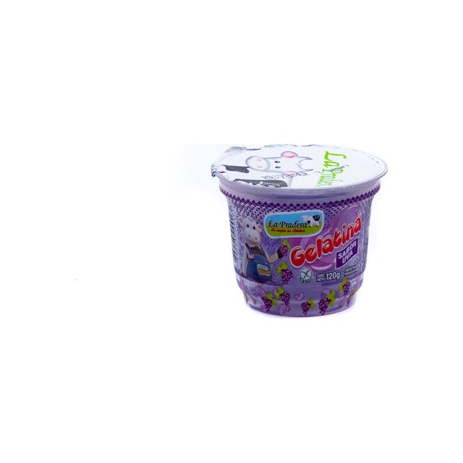 Gelatina sabor uva pote La Pradera 120 gramos